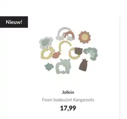 Babypark Jollein foam badpuzzel kangaroots aanbieding
