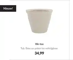 Babypark We-too tub. base en poten los verkrijgbaar aanbieding