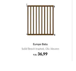 Babypark Europe baby solid beech traphek aanbieding