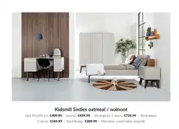 Babypark Kidsmill Sixties oatmeal / walnoot aanbieding