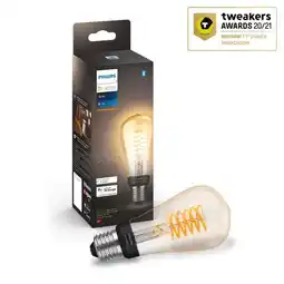 Bol.com Philips HueW 7W Fil ST64 E27 EUR aanbieding
