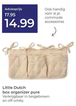 Prenatal Little Dutch box organizer pure aanbieding