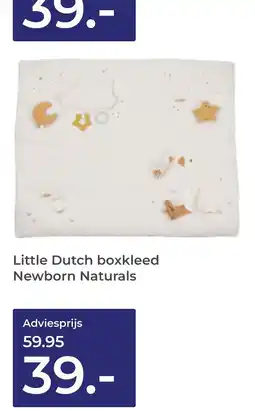 Prenatal Little Dutch boxkleed Newborn Naturals aanbieding