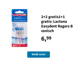 Plein.nl 2+2 gratis1+1 gratis: Lactona Easydent Ragers B conisch aanbieding
