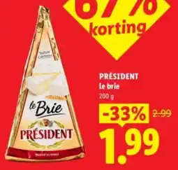 Lidl Président le Brie aanbieding