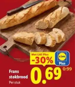Lidl Frans stokbrood aanbieding