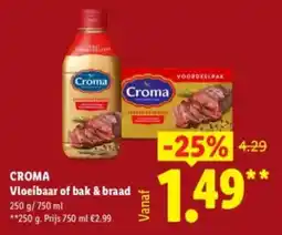 Lidl Croma Vloeibaar of bak & braad aanbieding