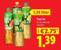 Lidl Fuze Tea aanbieding