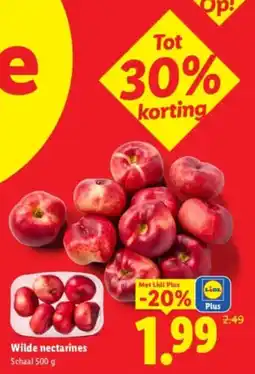 Lidl Wilde nectarines aanbieding