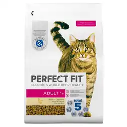 Kruidvat Perfect Fit Adult 1+ Rijk aan Kip Droogvoer voor Katten aanbieding