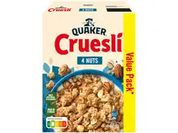 Hoogvliet Quaker Cruesli 4 noten aanbieding