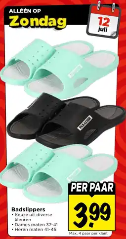 Vomar Voordeelmarkt Alle Badslippers aanbieding