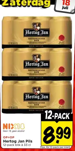 Vomar Voordeelmarkt Hertog Jan Pils aanbieding