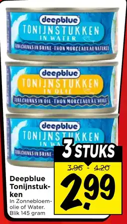 Vomar Voordeelmarkt Deepblue Tonijnstukken aanbieding