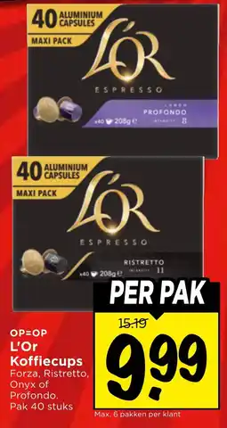 Vomar Voordeelmarkt L'Or Koffiecapsules aanbieding