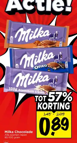 Vomar Voordeelmarkt Alle Milka Chocolade aanbieding