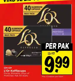 Vomar Voordeelmarkt L’Or Koffiecapsules aanbieding