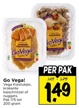 Vomar Voordeelmarkt Go Vega! Vega Kipstukjes aanbieding
