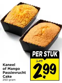 Vomar Voordeelmarkt Kaneel of Mango Passievrucht Cake aanbieding