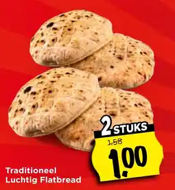 Vomar Voordeelmarkt Traditioneel Luchtg Flatbread aanbieding