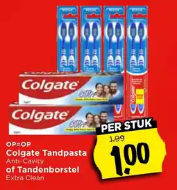 Vomar Voordeelmarkt Colgate Tandpasta of Tandenborstel aanbieding