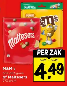 Vomar Voordeelmarkt M&M's of Maltesers aanbieding