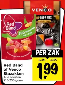 Vomar Voordeelmarkt Alle Red Band of Venco Stazakken aanbieding