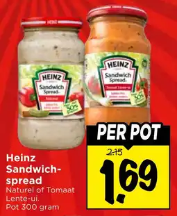 Vomar Voordeelmarkt Heinz Sandwich-spread aanbieding