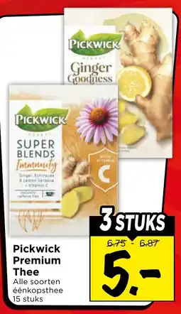 Vomar Voordeelmarkt Pickwick Premium Thee aanbieding
