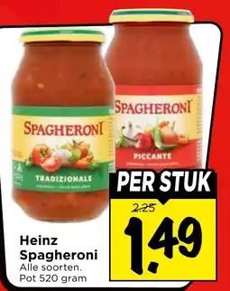 Vomar Voordeelmarkt Heinz Spagheroni aanbieding