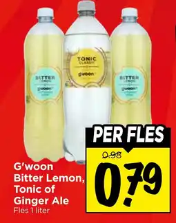 Vomar Voordeelmarkt G’woon Bitter Lemon, Tonic of Ginger Ale aanbieding