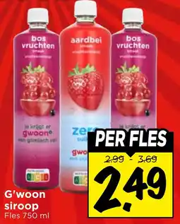 Vomar Voordeelmarkt G'woon siroop aanbieding