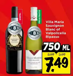 Vomar Voordeelmarkt Villa Maria Sauvignon Blanc of Valpolicella Ripasso aanbieding