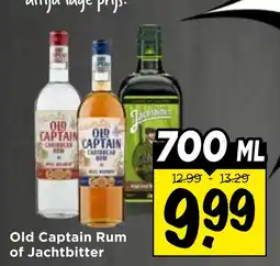 Vomar Voordeelmarkt Old Captain Rum of Jachtbitter aanbieding
