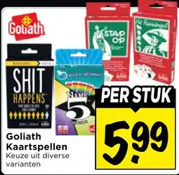 Vomar Voordeelmarkt Goliath Kaartspellen aanbieding