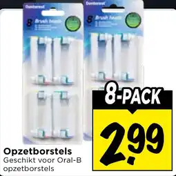 Vomar Voordeelmarkt Opzetborstels Geschikt voor Oral-B opzetborstels aanbieding