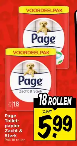 Vomar Voordeelmarkt Page Toilet-papier Zacht & Sterk aanbieding