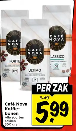 Vomar Voordeelmarkt Café Nova Koffie-bonen aanbieding