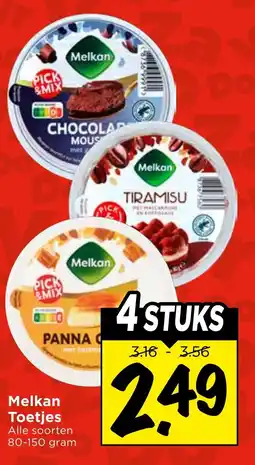 Vomar Voordeelmarkt Melkan Toetjes aanbieding