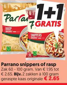 Dekamarkt Parrano snippers of rasp aanbieding
