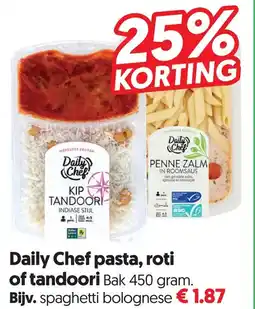 Dekamarkt Daily Chef pasta, roti of tandoori aanbieding