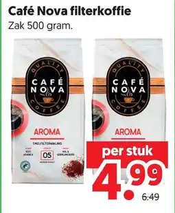 Dekamarkt Café Nova filterkoffie aanbieding