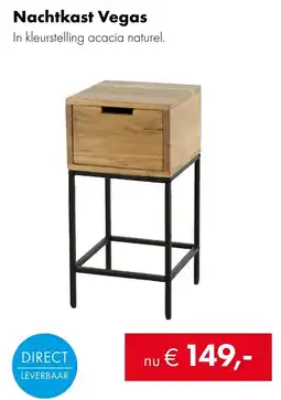 Woonsquare Nachtkast Vegas aanbieding