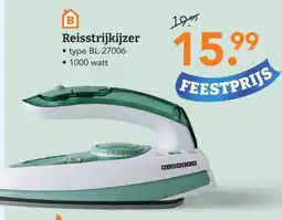 Blokker blokker reisstrijkijzer aanbieding