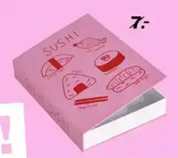 Kwantum Opbergboek Sushi Roze aanbieding