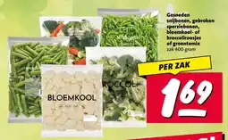 Nettorama Gesneden snijbonen, gebroken sperziebomen, bloemkool- of broccoliroosjes of groentemix aanbieding