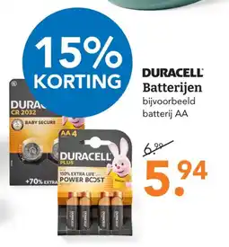 Blokker duracell batterijen aanbieding