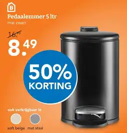 Blokker B Pedaalemmer 5 ltr aanbieding