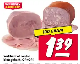 Nettorama Yorkham of cordon bleu gehakt aanbieding