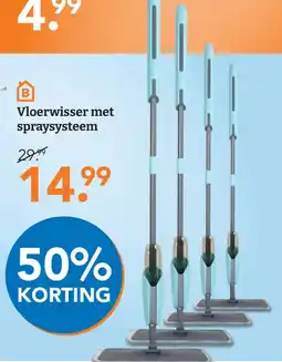 Blokker Vloerwisser met spraysysteem aanbieding